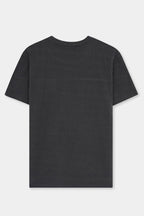 Nextage Charcoal Beige Panel Round Neck T-Shirt
