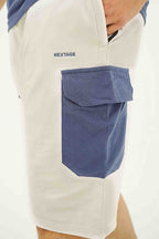 Indigo/White Cargo Short Set I Nextage