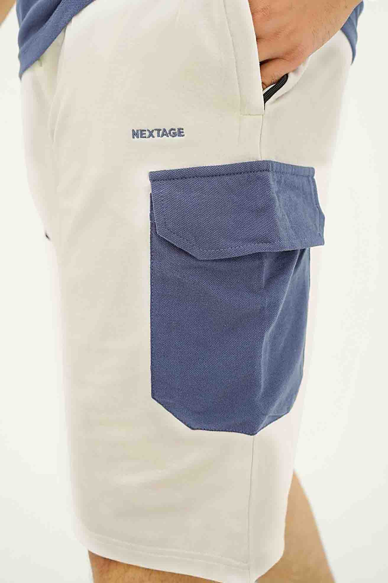 Indigo/White Cargo Short Set I Nextage