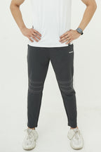 Nextage White Grey Air Mesh Spandex Trouser