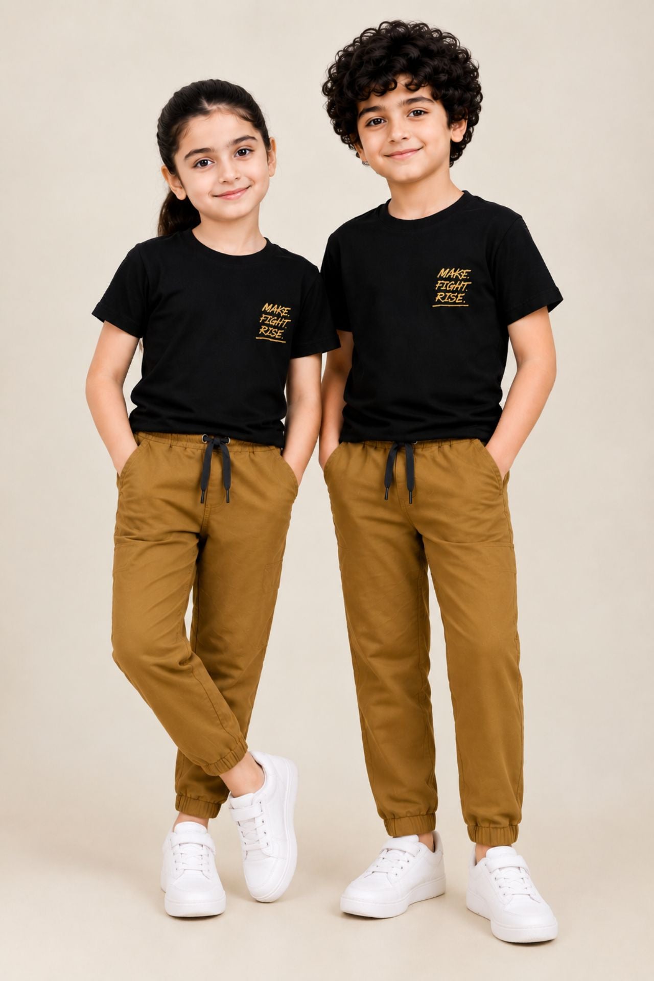 Nextage Kids Camel Co-Ord Set