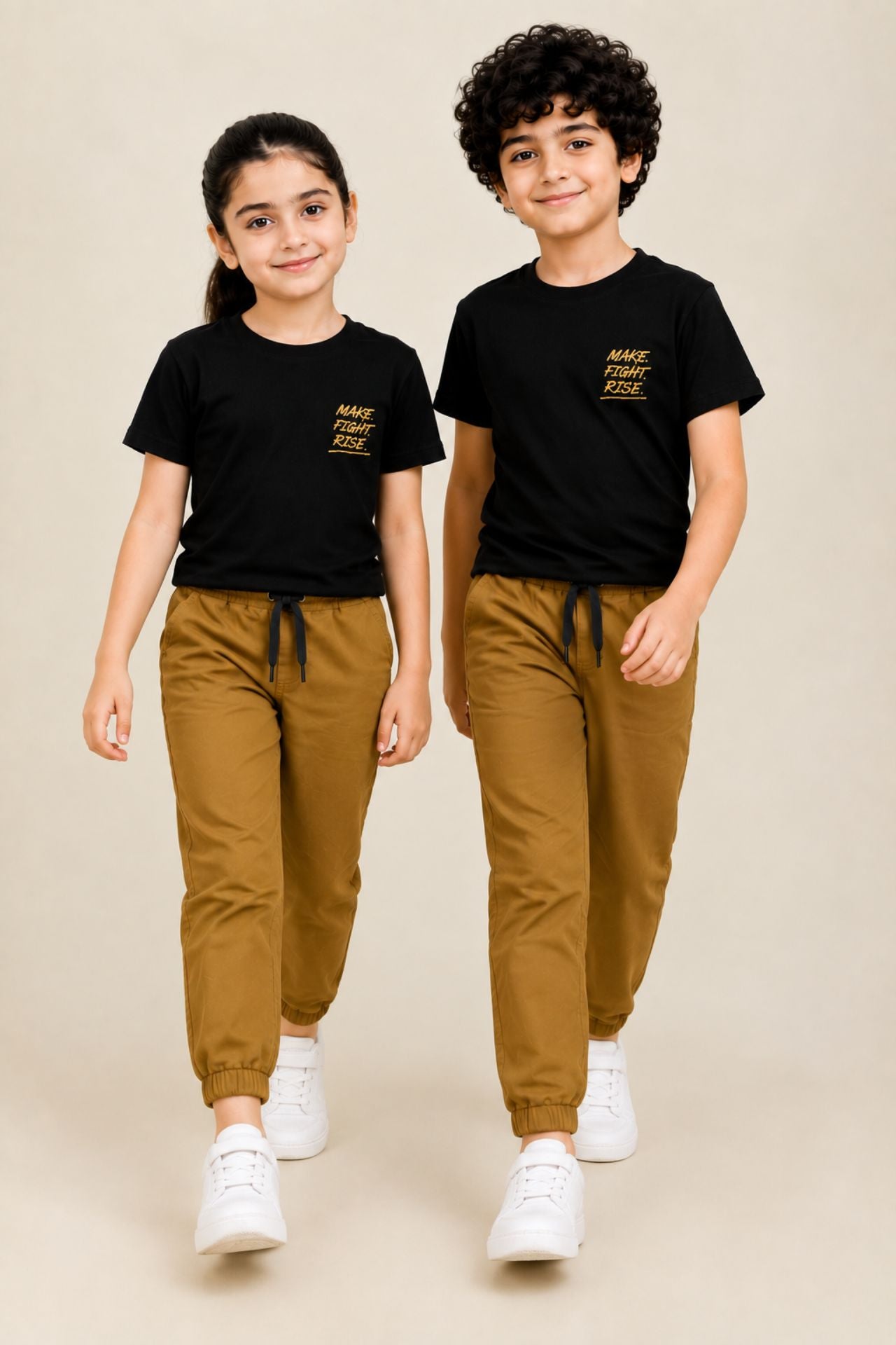 Nextage Kids Camel Co-Ord Set