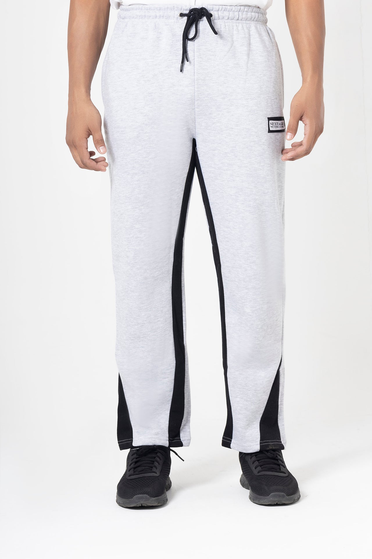 Nextage Ash Grey Cotton Fleece Trouser