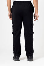 Nextage Black Cargo Fleece Jogger