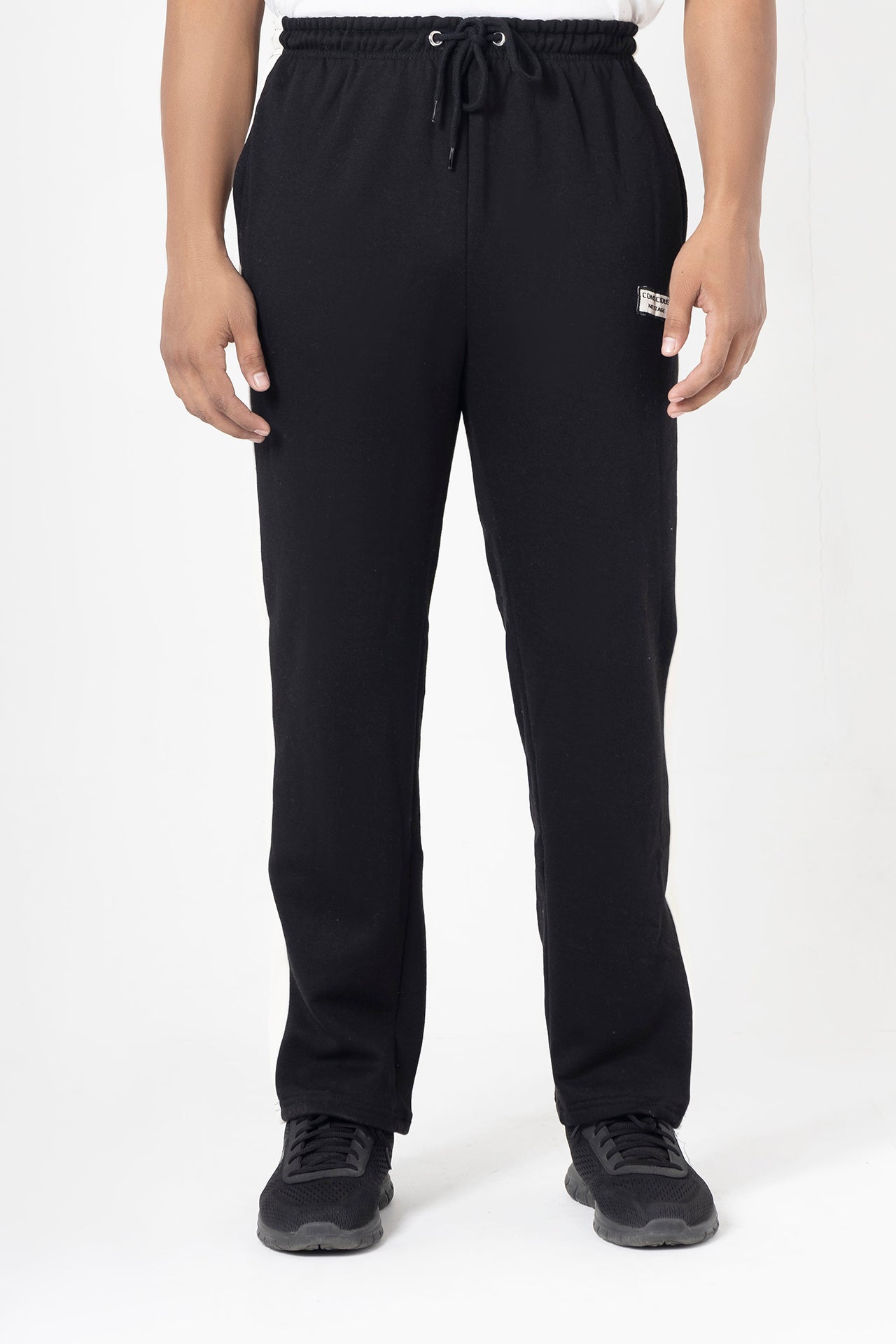 Nextage Black Side Panel Trouser