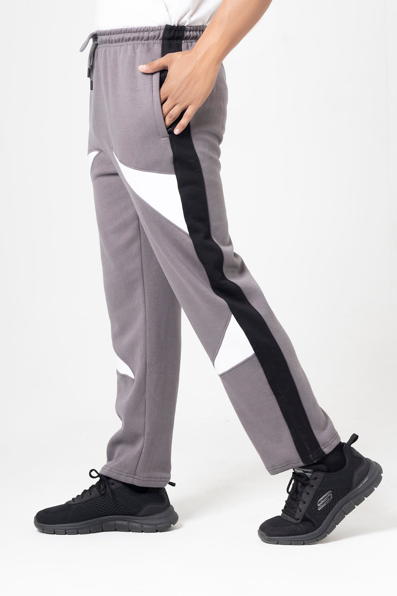 Charcoal Grey Front Panel Jogger
