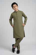 Nextage Kids Olive Kurta Shalwar Set