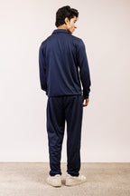 Nextage Navy Relaxed-Fit Zip Tracksuit