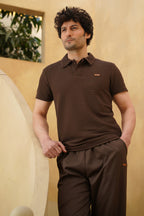Nextage EarthTone Textured Polo – Signature Edition