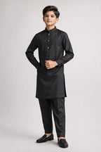 Nextage Kids Black Kurta Shalwar Set