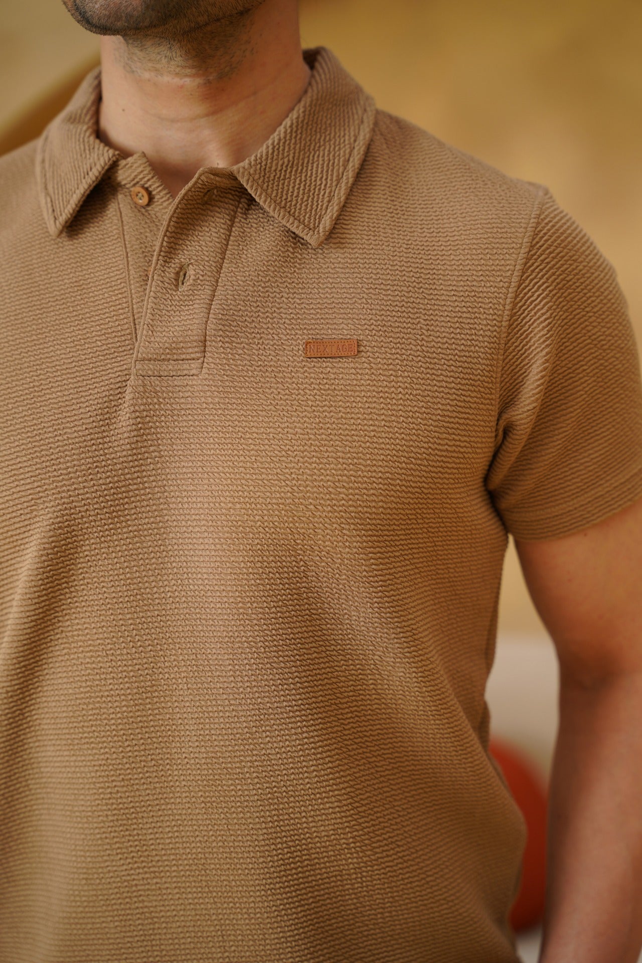 Nextage Natural Beige Polo – Exclusive Drop