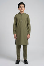 Nextage Kids Olive Kurta Shalwar Set