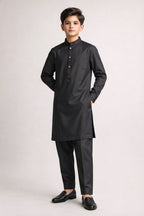 Nextage Kids Black Kurta Shalwar Set