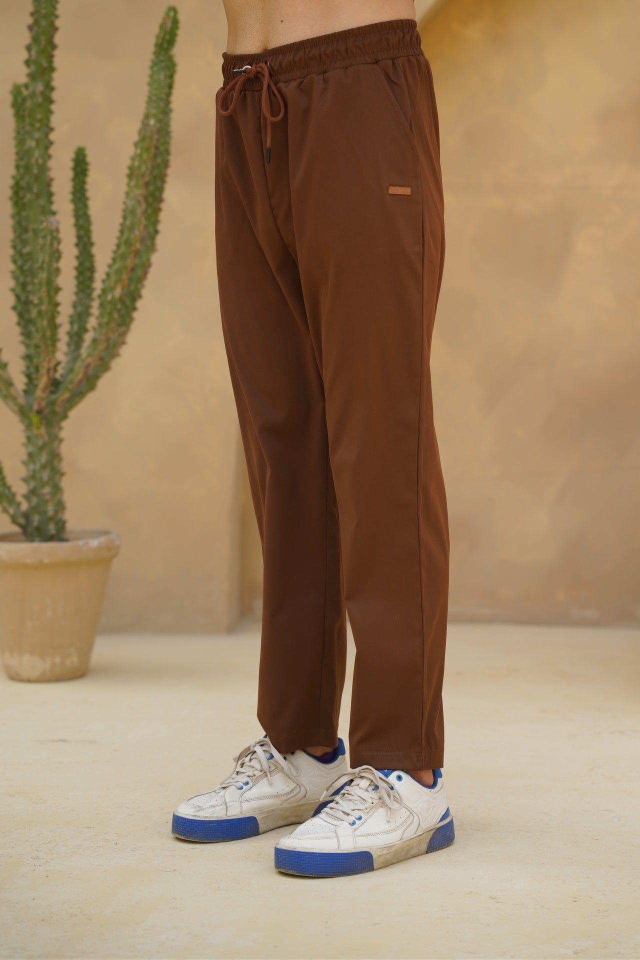 PrimeWeave Twill Mocha Trouser – Signature Edition