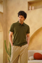 Nextage Olive Polo – Exclusive Drop