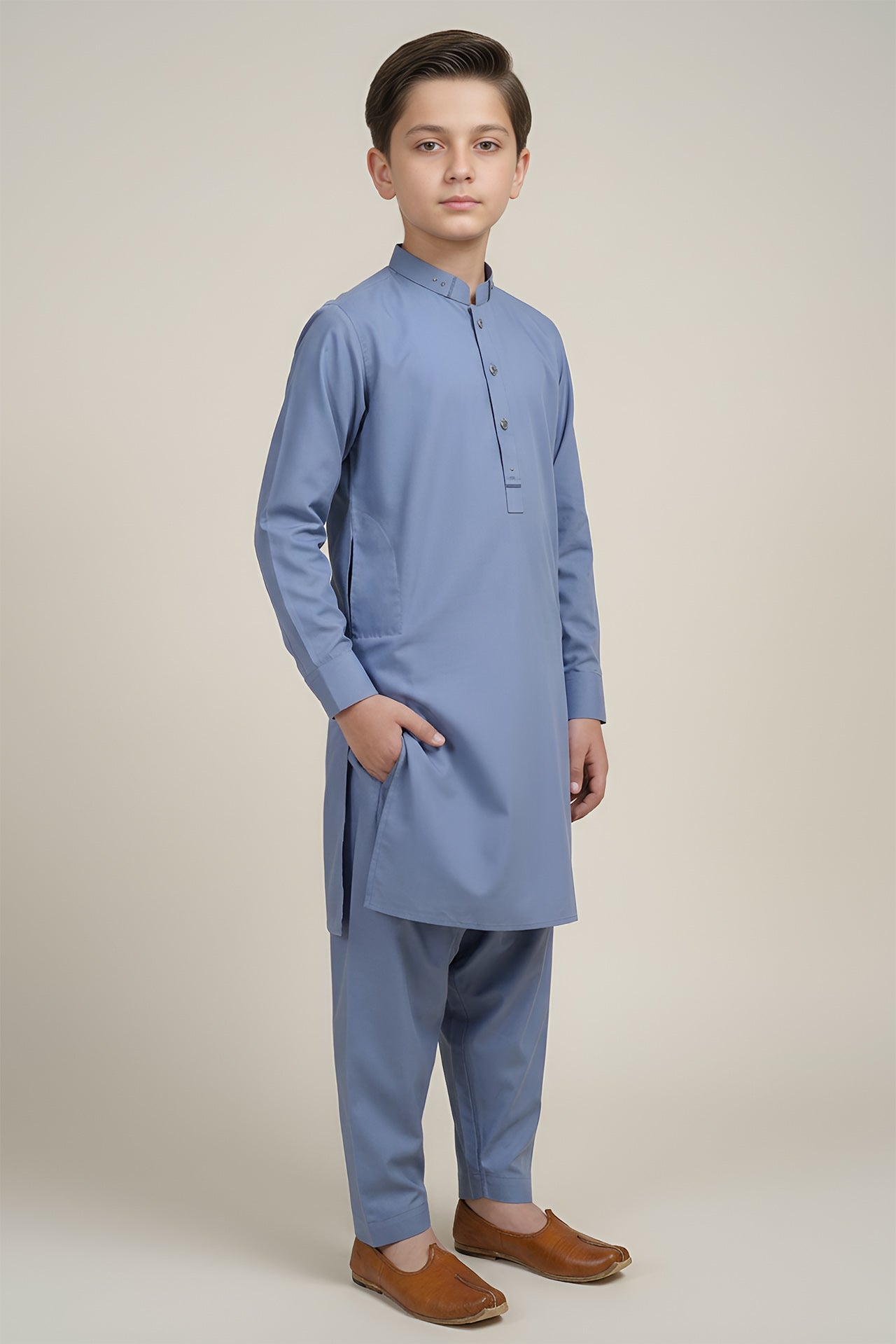 Nextage Kids Captain Blue Kurta Shalwar Set