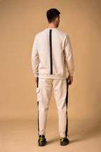 Nextage Sand Cargo Fleece Winter Tracksuit