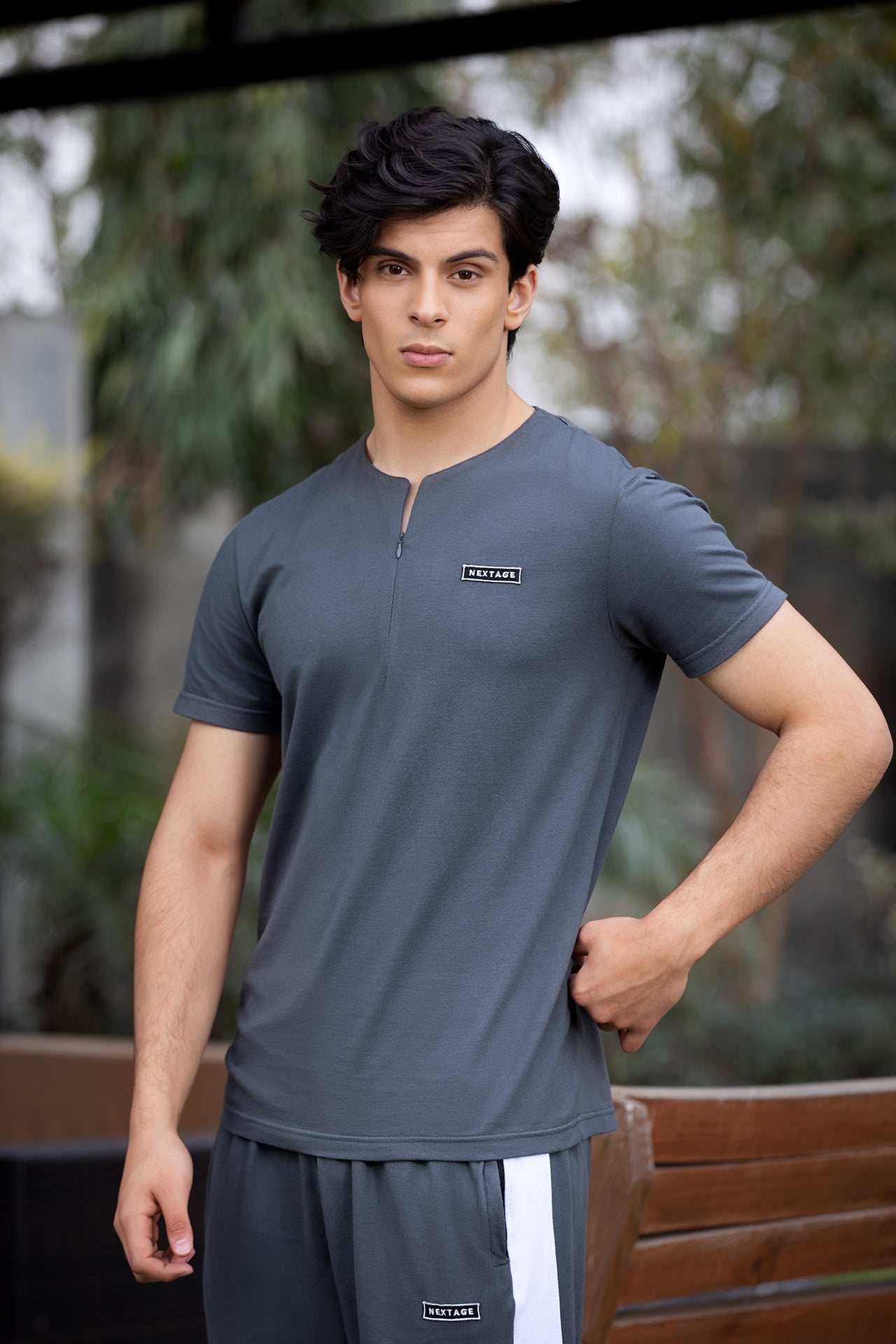 Nextage Grey Invisible Zip Tracksuit