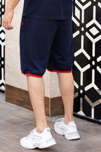 Navy Red Trimming Short