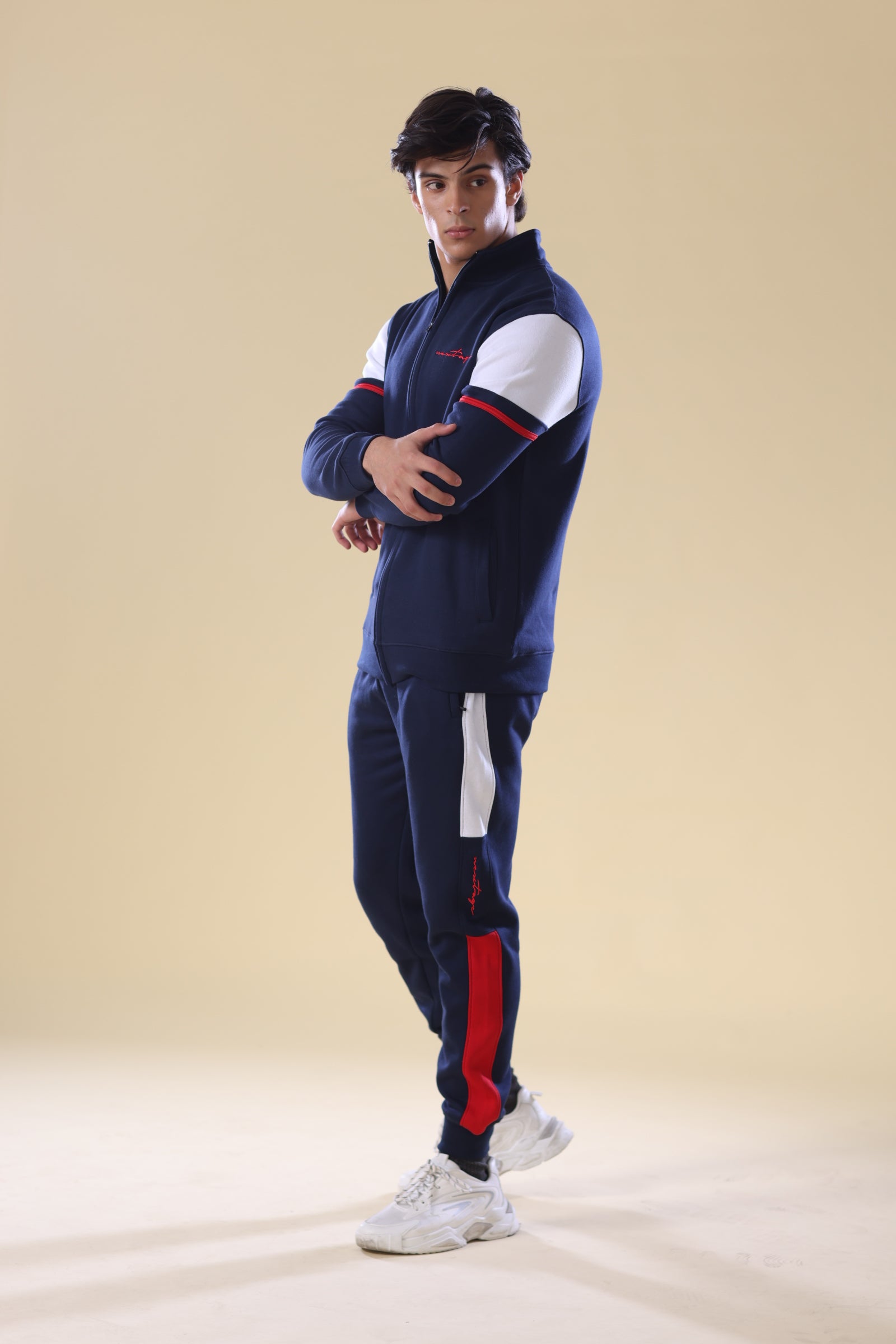 Nextage Essentials Navy Blue Winter Tracksuit