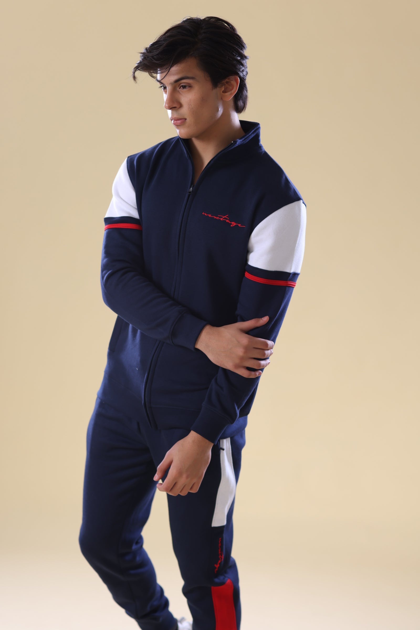Nextage Essentials Navy Blue Winter Tracksuit