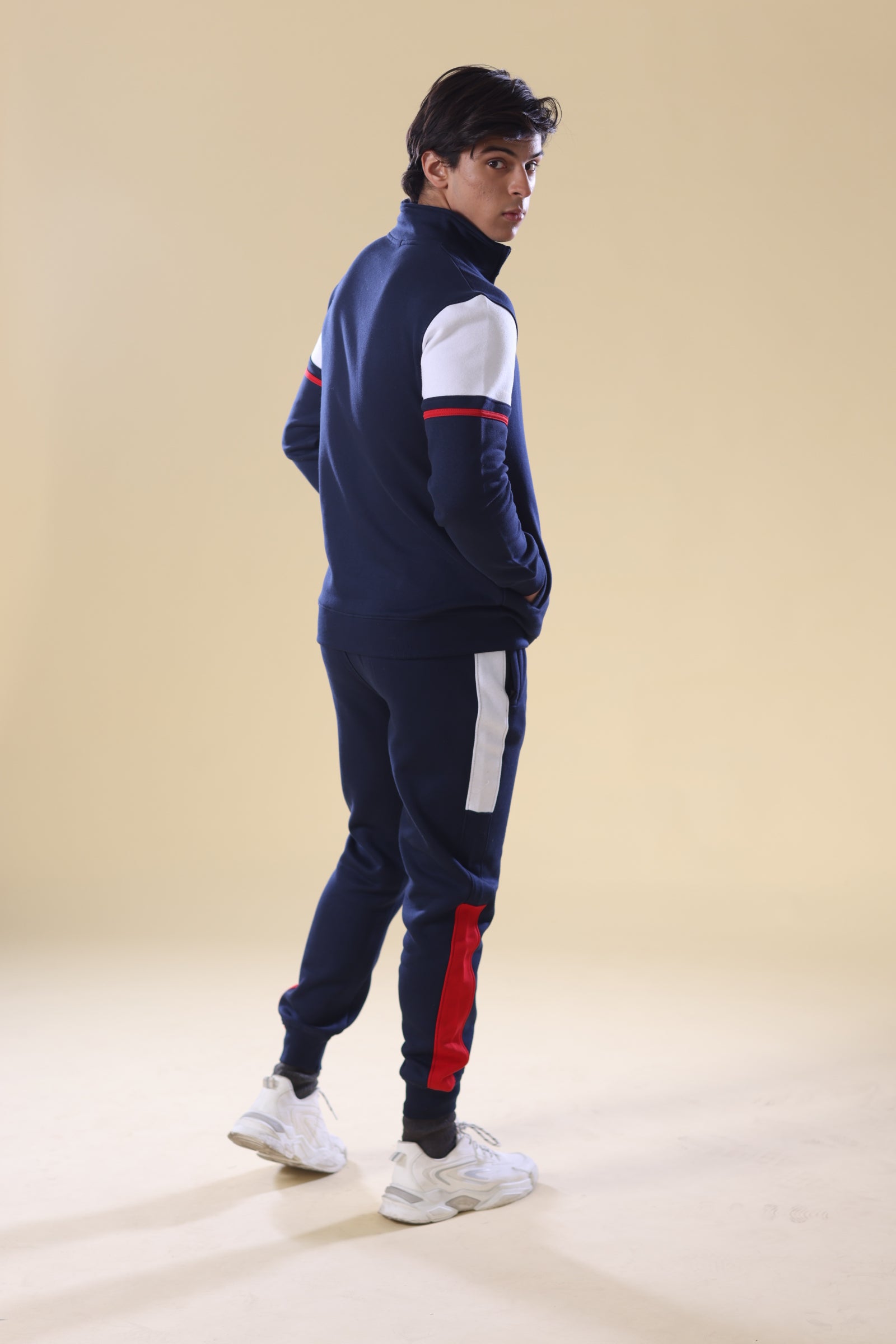 Nextage Essentials Navy Blue Winter Tracksuit