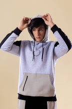 Grey Melange Flex Fit Hoodie