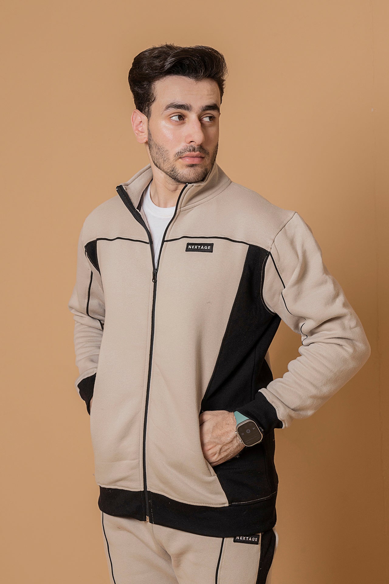 Fleece Tracksuit Men-Men's Athleisure Tracksuit
