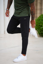 Nextage Olive Green Contrast Polo Tracksuit