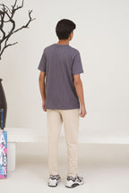 Nextage kids Grey beige Graphics Tracksuit
