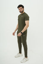 Nextage Premium Ultra Stretch Olive Green Tracksuit