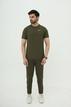 Nextage Premium Ultra Stretch Olive Green Tracksuit