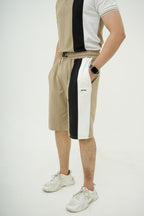 Nextage Sand Stripe Polo Short