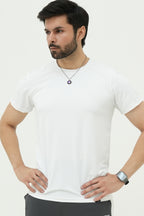 Nextage Grey White Contrast Spandex Tracksuit