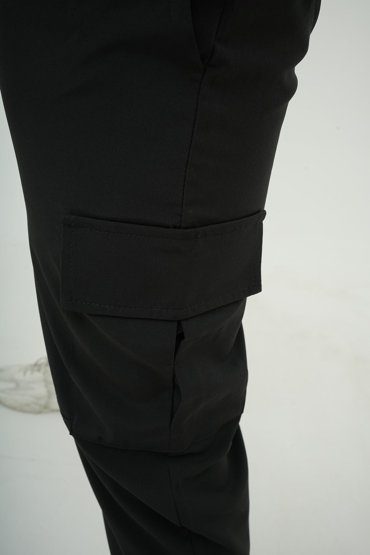 Nextage Black Ultra Stretch Activewear Tracksuit