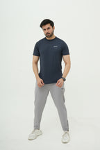 Nextage Grey Blue Ultra Stretch Spandex Tracksuit