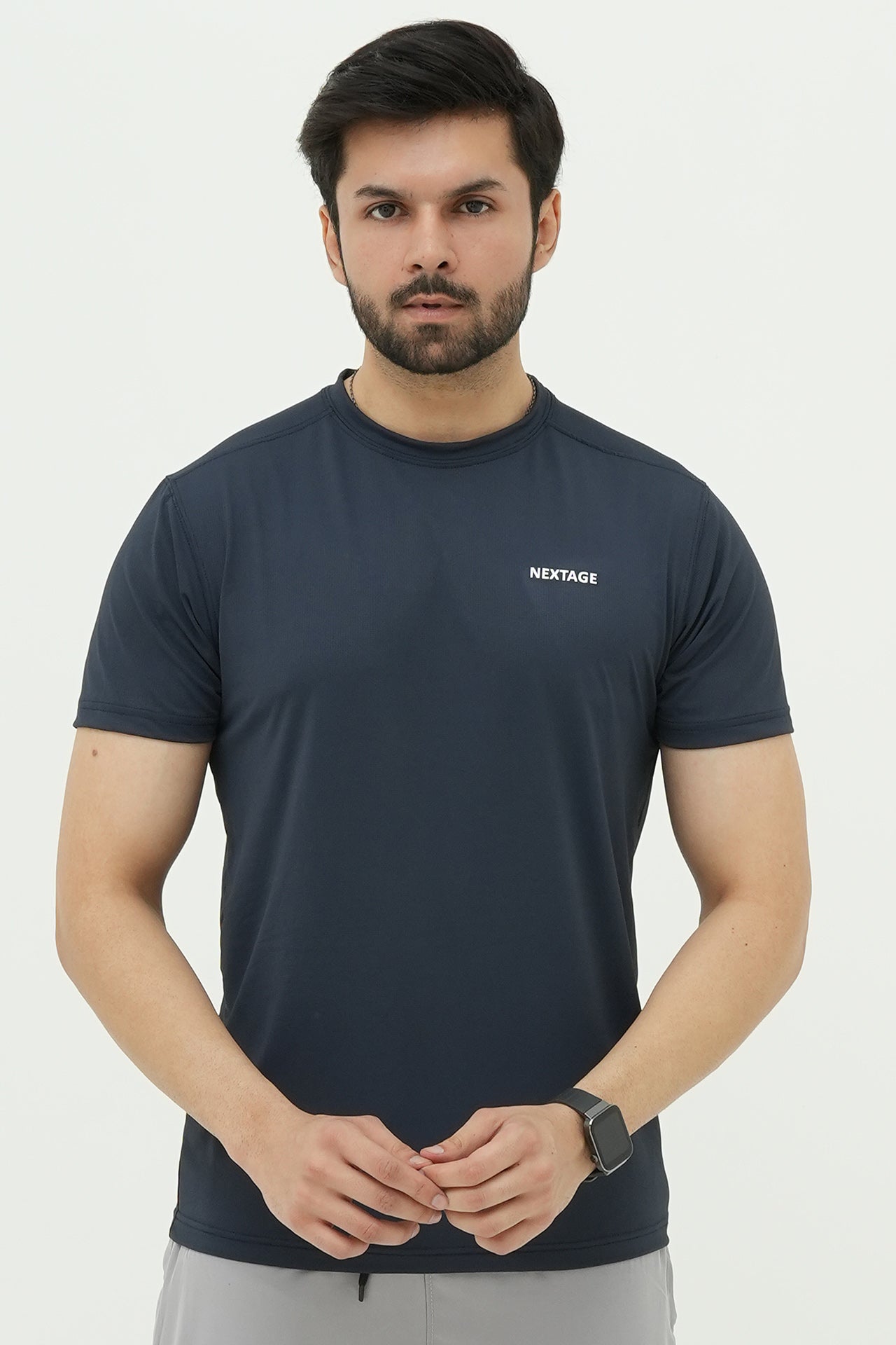 Nextage Grey Blue Ultra Stretch Spandex Tracksuit