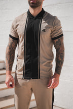 Nextage Sand Zip Through Polo Tracksuit