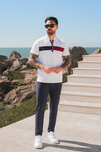 Nextage White Polo & Pant Trouser Tracksuit