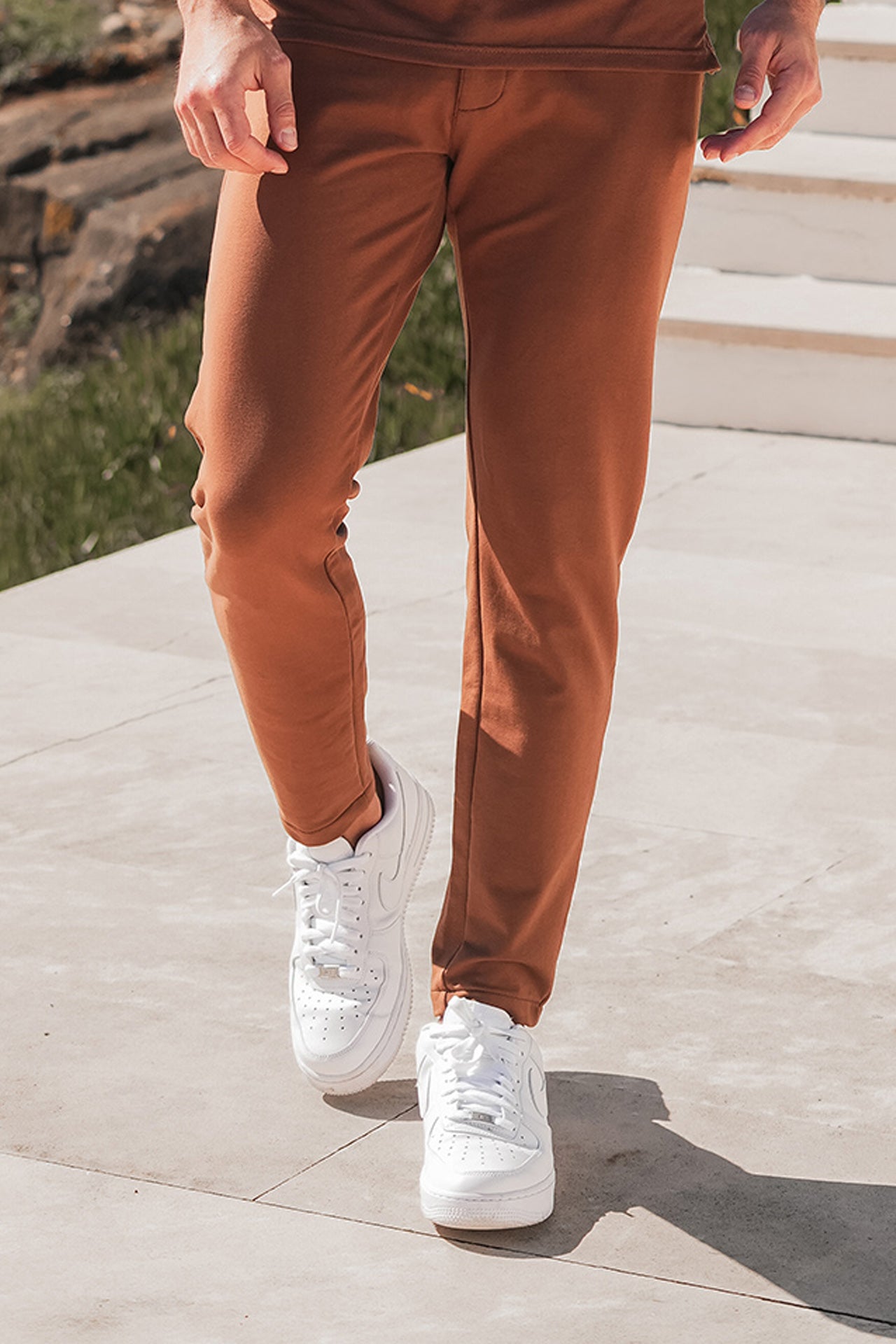 Brown Basic Slim Fit Trouser