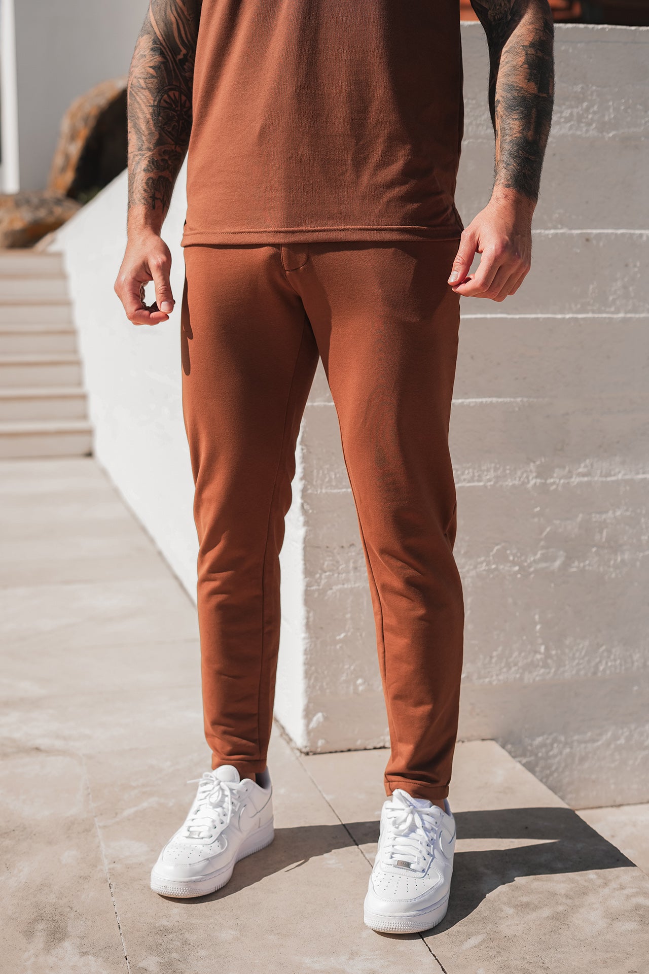 Chocolate Brown Polo Tracksuit
