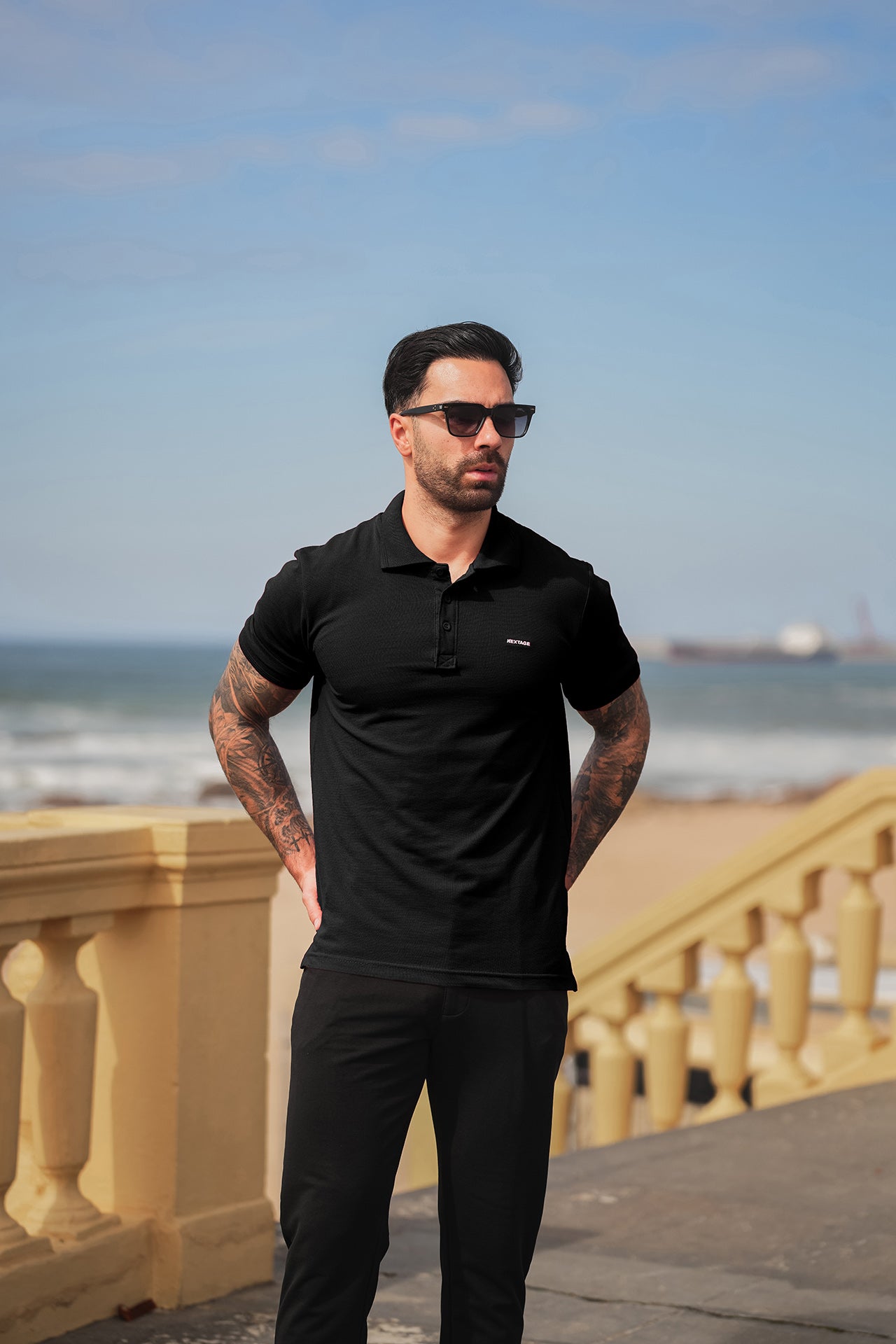 Basic Black Nextage Essentials Polo Tracksuit