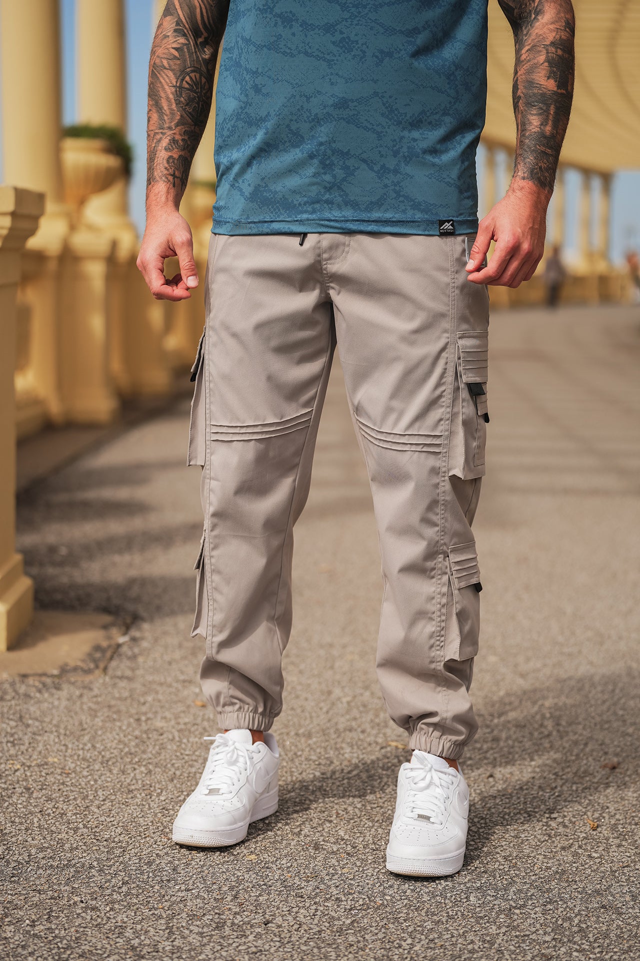 Ash Grey Premium Twill Cargo Trouser