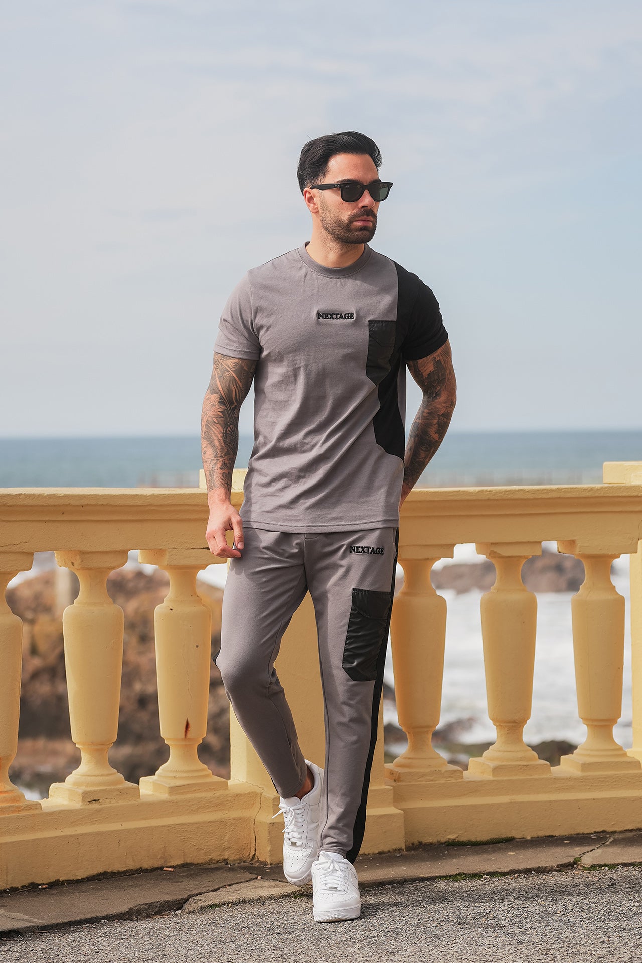 Light Grey Pocket Style Tracksuit