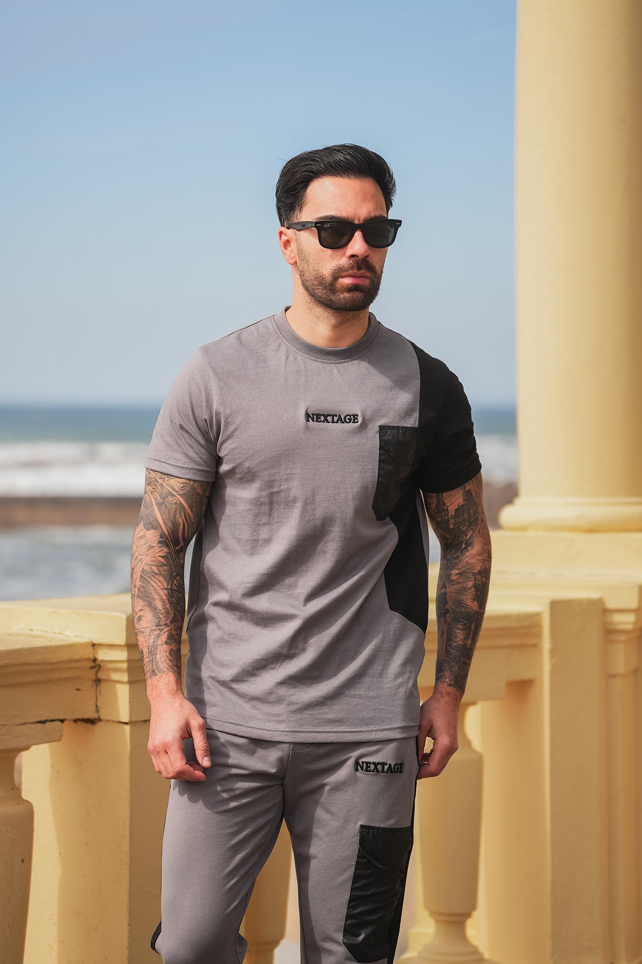 Light Grey Pocket Style Tracksuit