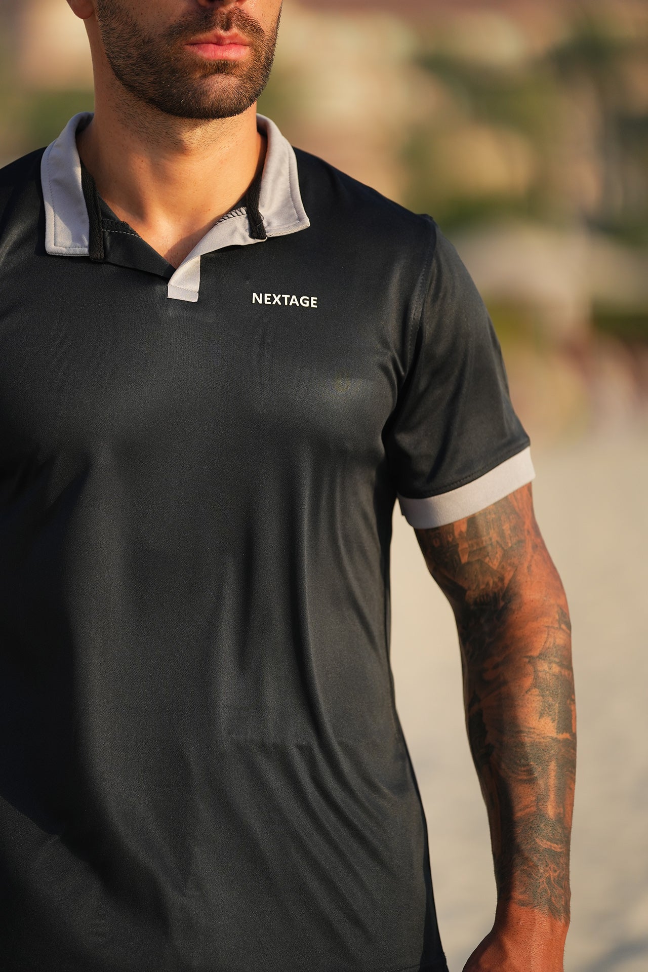 Black Grey Dri-Fit Short Set