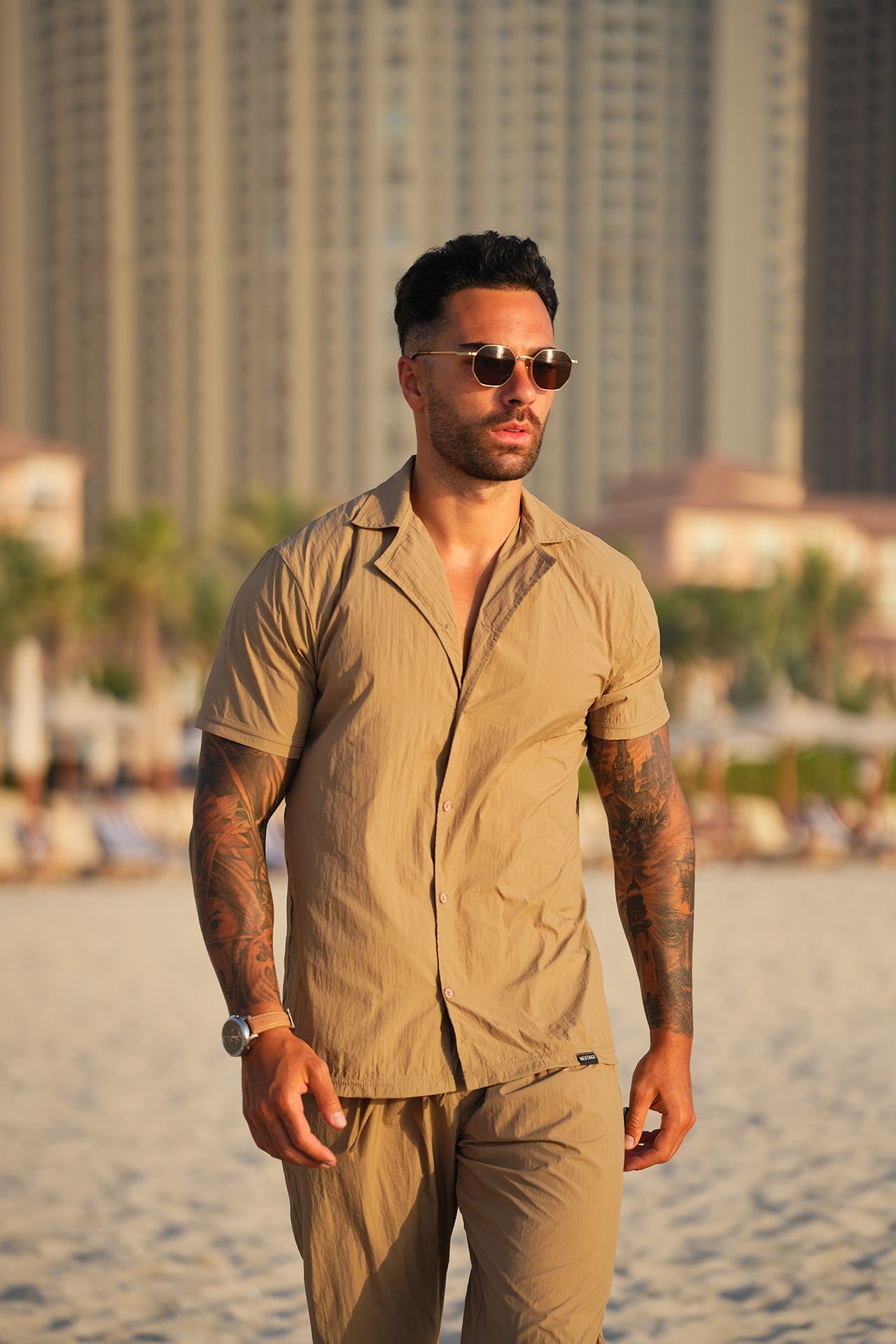 Stone Crinkle Premium Light Weight Tracksuit