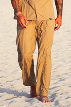 Sand Crinkle Loose Fit Trouser