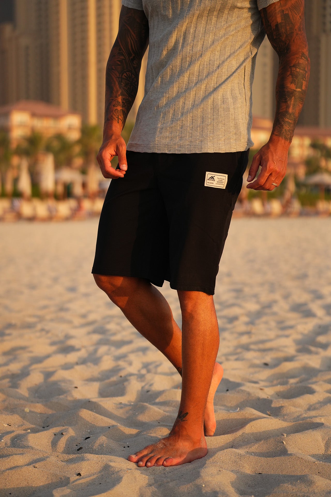 Black Basic Every Day Wear Short