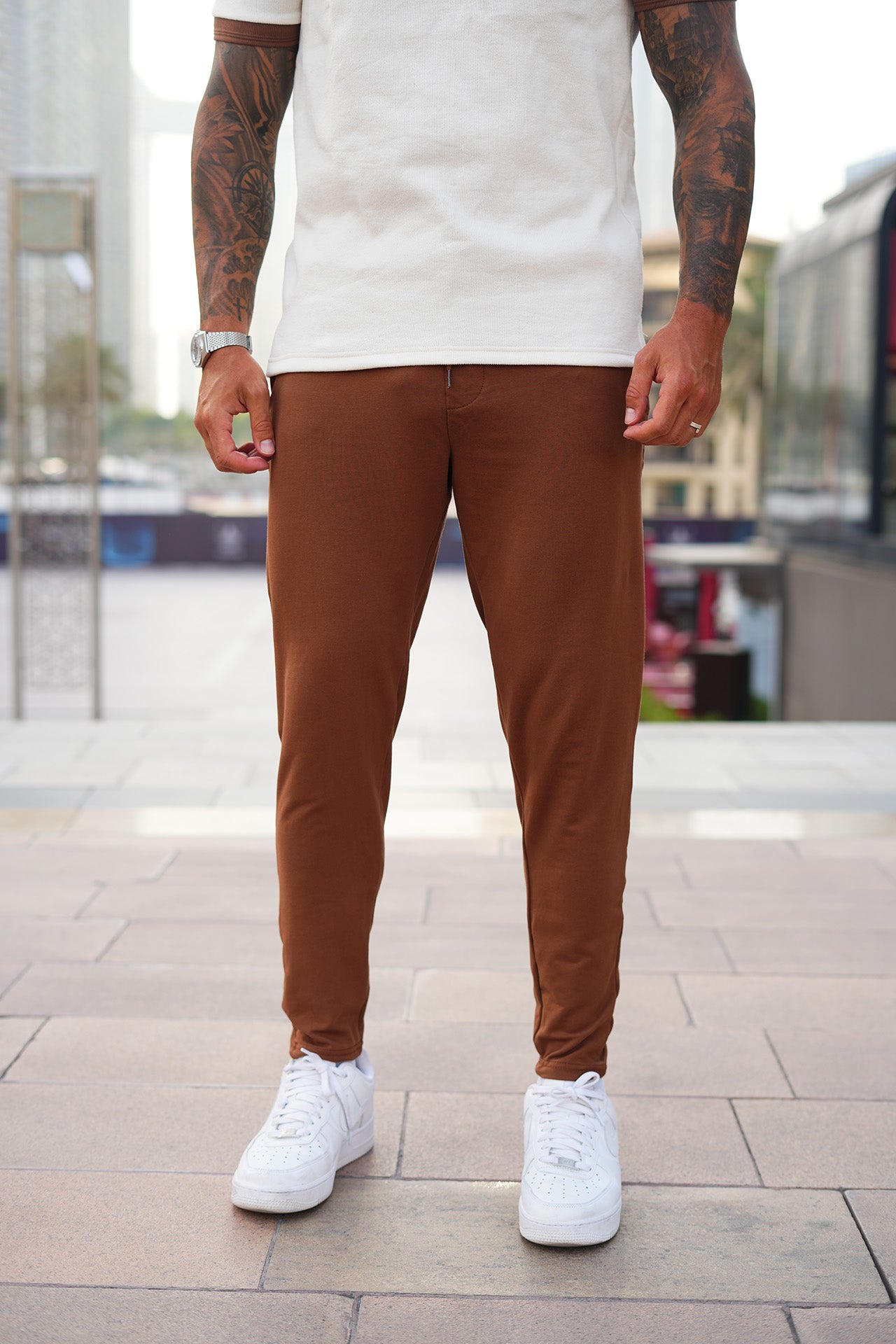Coffee Brown Basic Fit Trouser
